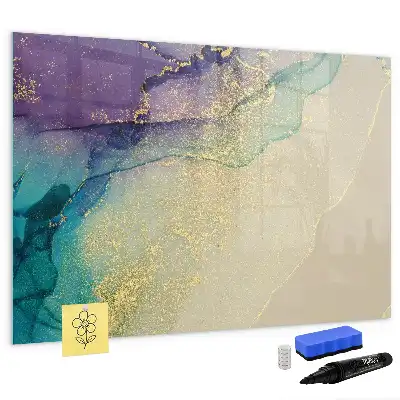 Magnetic marker board elegant abstraction design