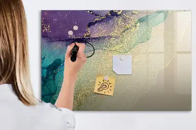 Magnetic marker board elegant abstraction design
