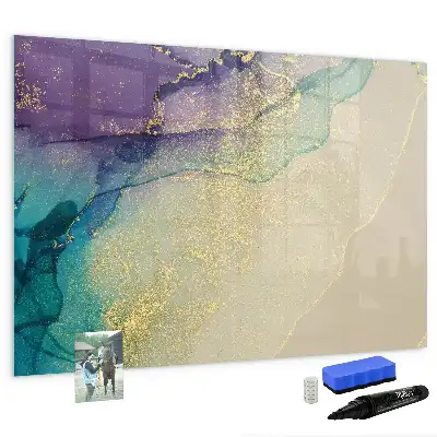 Magnetic marker board elegant abstraction design