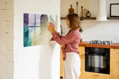 Magnetic marker board elegant abstraction design