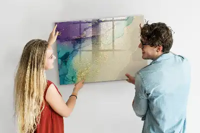 Magnetic marker board elegant abstraction design