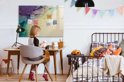 Magnetic marker board elegant abstraction design