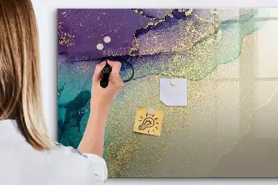 Magnetic marker board elegant abstraction design