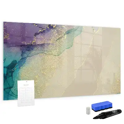 Magnetic marker board elegant abstraction design
