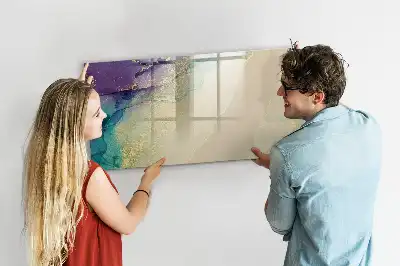 Magnetic marker board elegant abstraction design