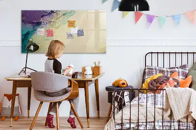 Magnetic marker board elegant abstraction design