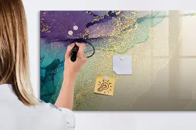 Magnetic marker board elegant abstraction design