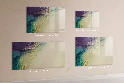 Magnetic marker board elegant abstraction design