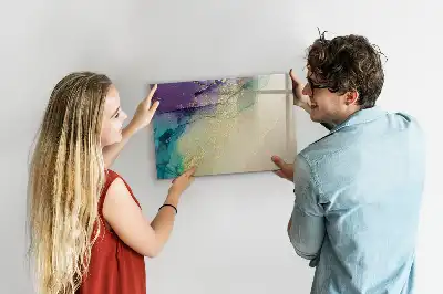 Magnetic marker board elegant abstraction design