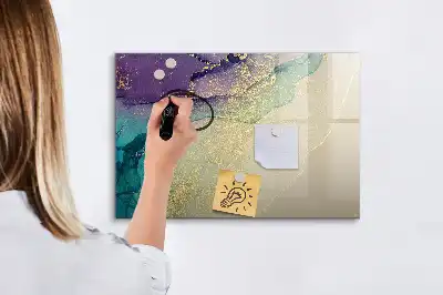 Magnetic marker board elegant abstraction design