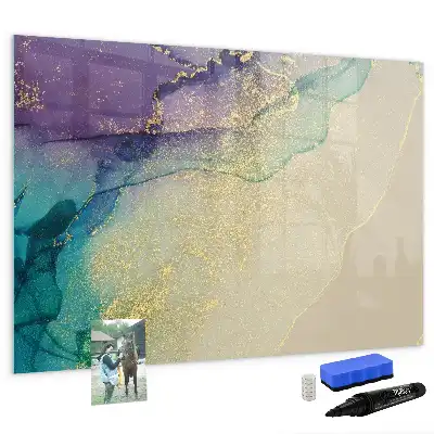 Magnetic marker board elegant abstraction design