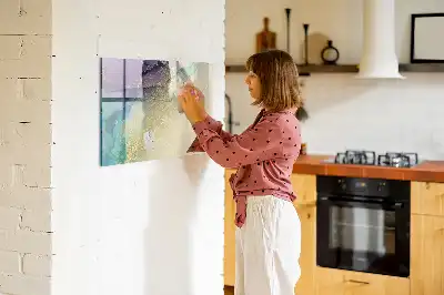 Magnetic marker board elegant abstraction design