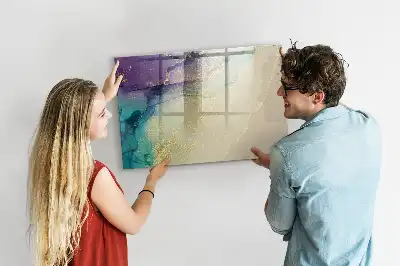 Magnetic marker board elegant abstraction design