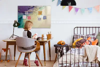 Magnetic marker board elegant abstraction design