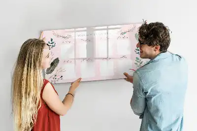 Magnetic glass dry erase board charming weekly planner