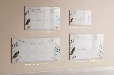 Magnetic glass dry erase board charming weekly planner