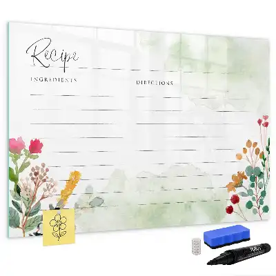 Magnetic marker board recipe spot