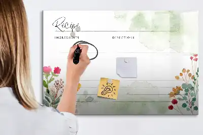 Magnetic marker board recipe spot