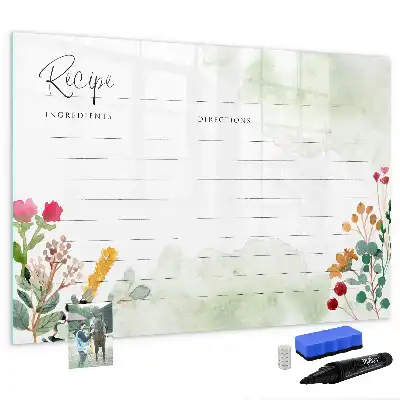 Magnetic marker board recipe spot