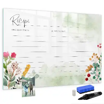 Magnetic marker board recipe spot