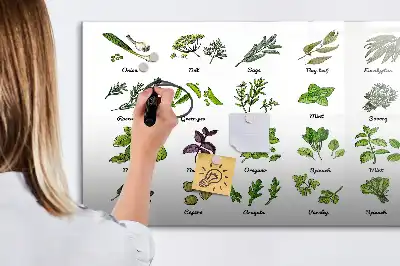 Magnetic marker board tree species theme