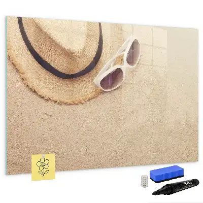 Magnetic glass dry erase board summer collection