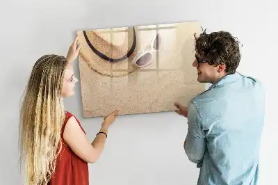 Magnetic glass dry erase board summer collection