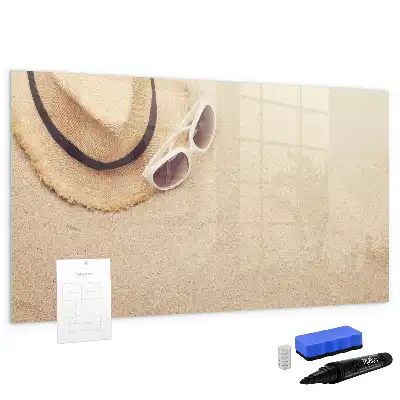 Magnetic glass dry erase board summer collection
