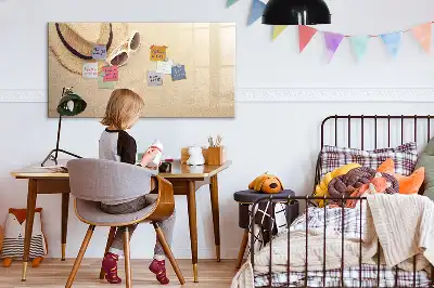 Magnetic glass dry erase board summer collection