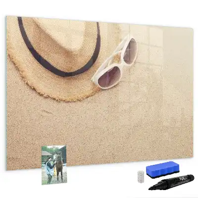 Magnetic glass dry erase board summer collection