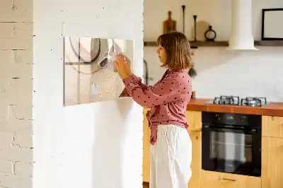 Magnetic glass dry erase board summer collection