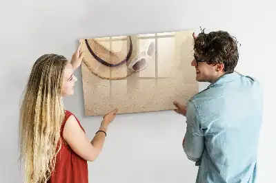 Magnetic glass dry erase board summer collection