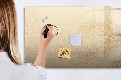 Magnetic marker board with abstract leaves print