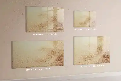 Magnetic marker board with abstract leaves print