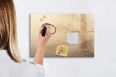 Magnetic marker board with abstract leaves print