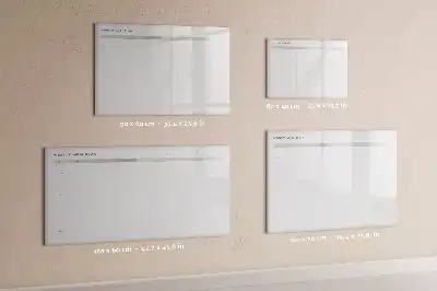 Magnetic glass dry erase board minimalist menu design