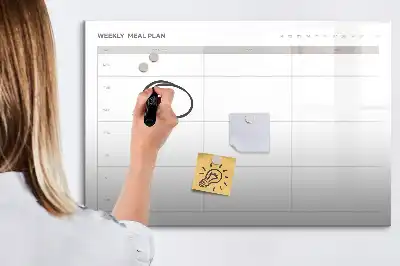 Magnetic marker board simple menu style