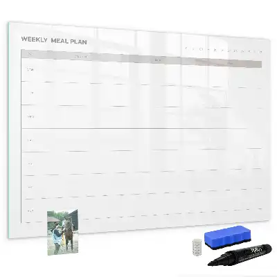 Magnetic marker board simple menu style