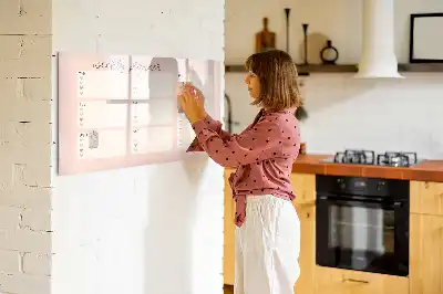 Magnetic marker board charming weekly planner