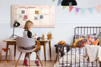 Magnetic marker board charming weekly planner
