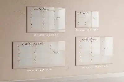 Magnetic marker board charming weekly planner