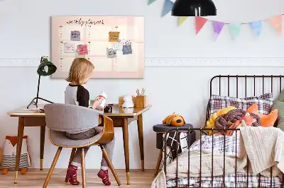 Magnetic marker board charming weekly planner