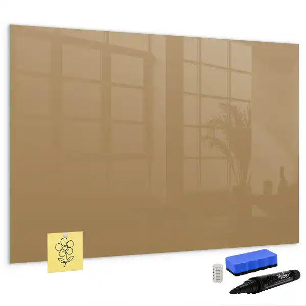 Magnetic marker board dark beige