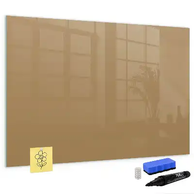 Magnetic marker board dark beige