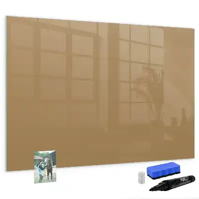 Magnetic marker board dark beige