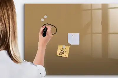 Magnetic marker board dark beige