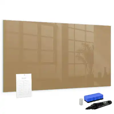 Magnetic marker board dark beige