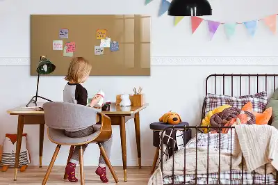 Magnetic marker board dark beige