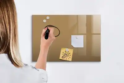 Magnetic marker board dark beige
