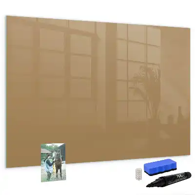 Magnetic marker board dark beige